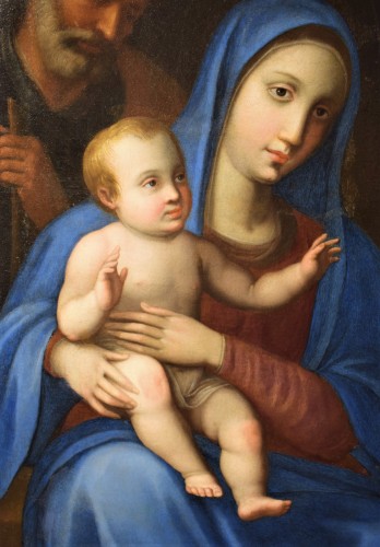 Sainte Famille et Sainte Anne - atelier de G.B.Salvi Sassoferrato (1609 -1685) - Romano Ischia